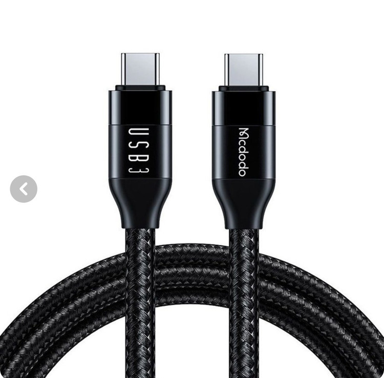 کابل شارژ 100 وات Type-C مک دودو مدل CA-713) USB3)* تاندربولت 3* طول 1.2 متر
